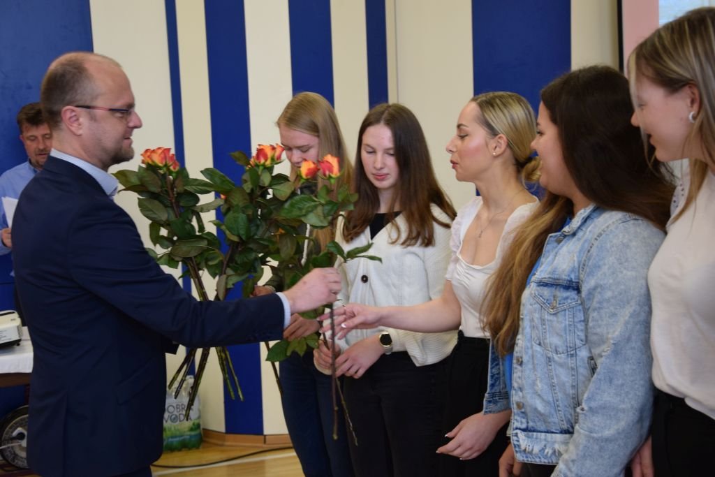 Ocenění volejbalového týmu juniorek 